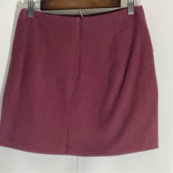 Altar’d State Burgundy Floral Embroidered Mini Multi-Color Back Zipper Size XS. - Picture 9 of 14